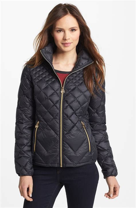 michael michael kors quilted down jacket|michael kors anorak jacket women.